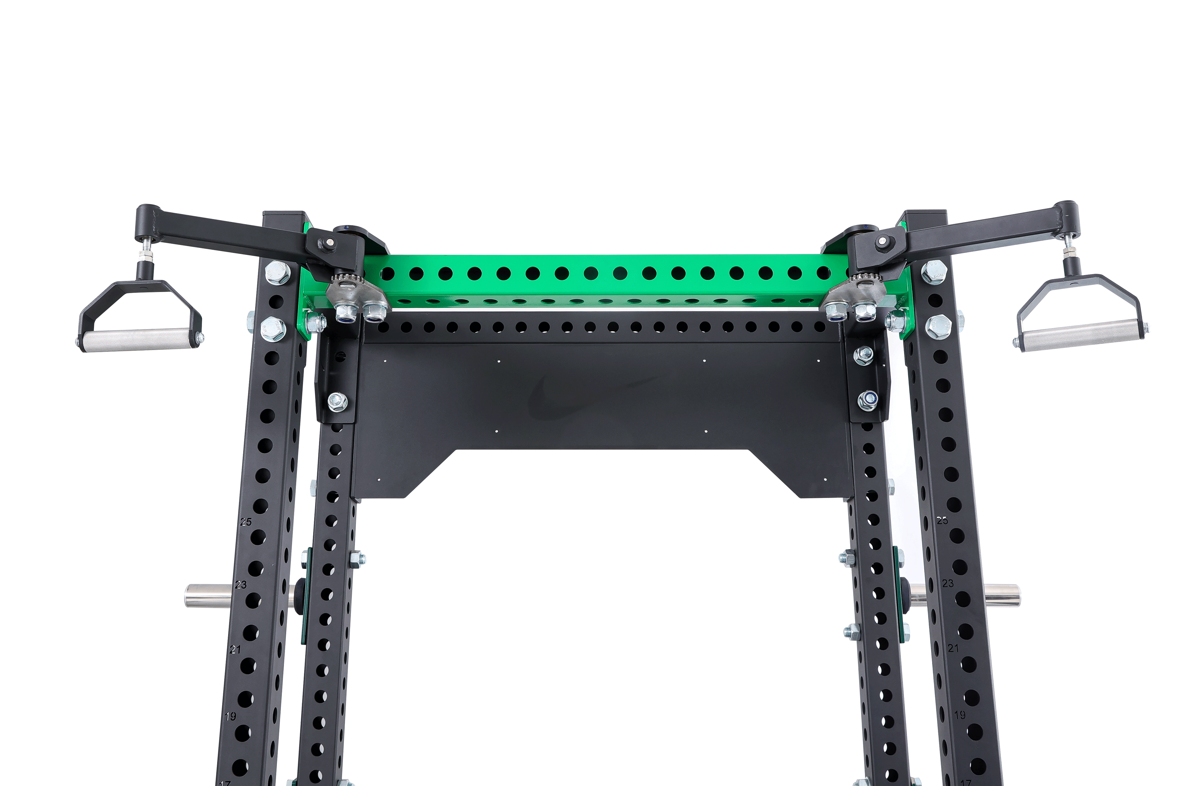 Rotating Pull-Up Bar Installed on 3x3 Rack Upright